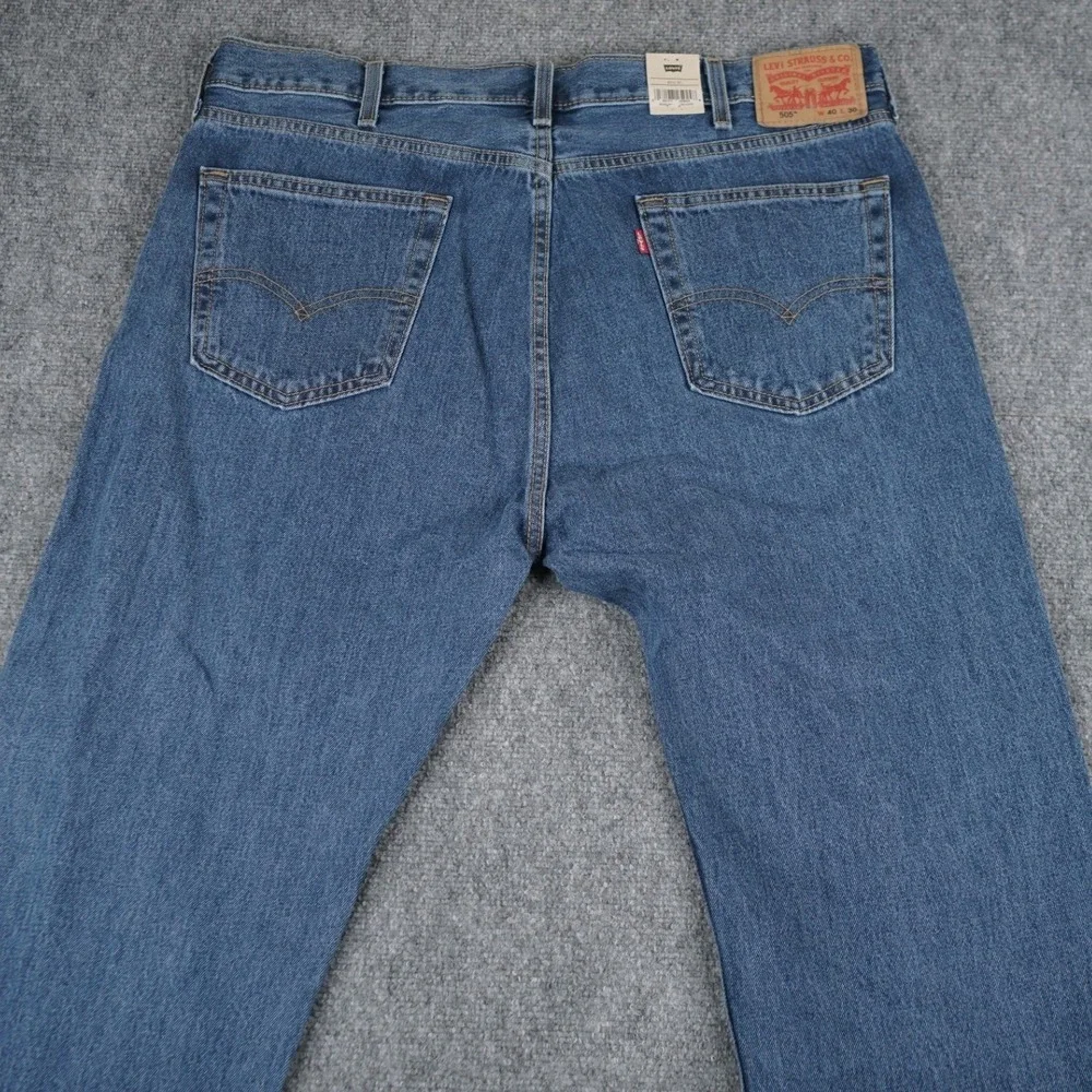 Levi's‎ 505 Regular Fit Jeans Mens 40x30 Blue Straight Leg Denim Pants